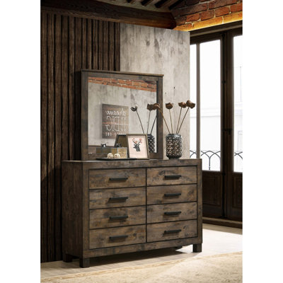 Commode 8 tiroirs avec miroir