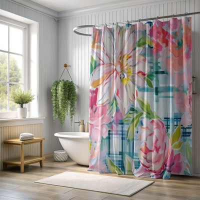 Rideau de douche standard 1 pièce Tartan