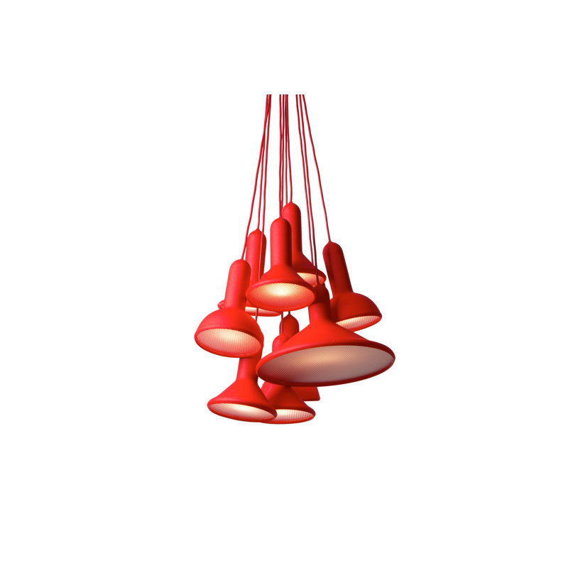Torch Light, S10 Bunch L1800, 110/120V, 70.87" H x 15.75" W x 15.75" D, 10 Lights, Red