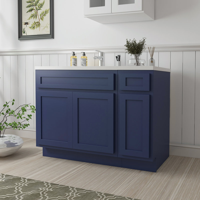 51 base de meuble-lavabo simple seulement, Bleu