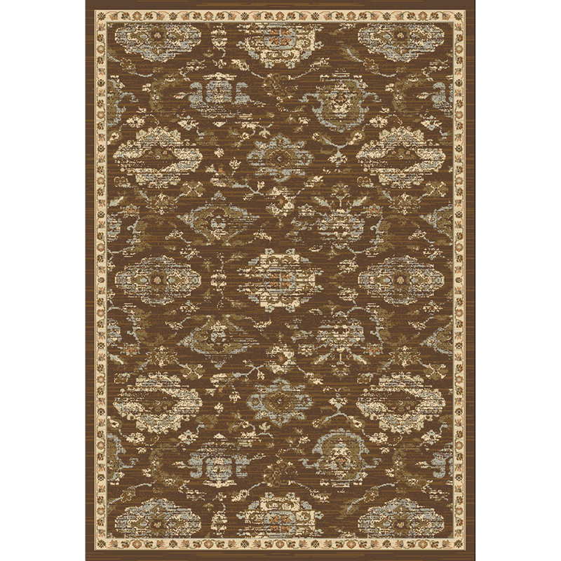 Tapis brun / ivoire Lavelle, Rectangle 5 pi 1 po x 7 pi 7 po
