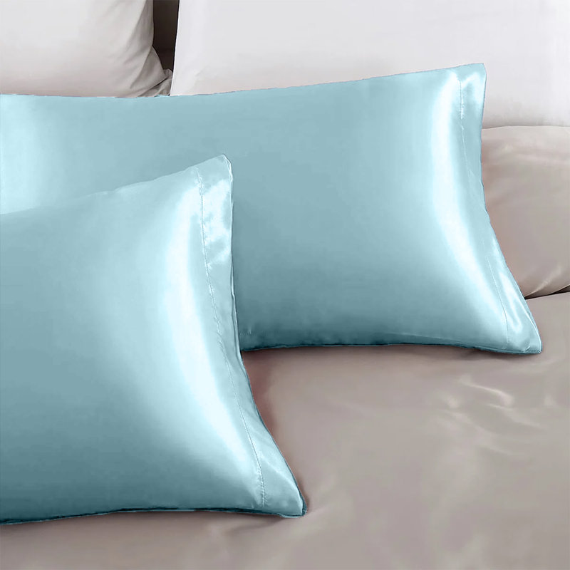 Satin Standard Sham, Sky Blue