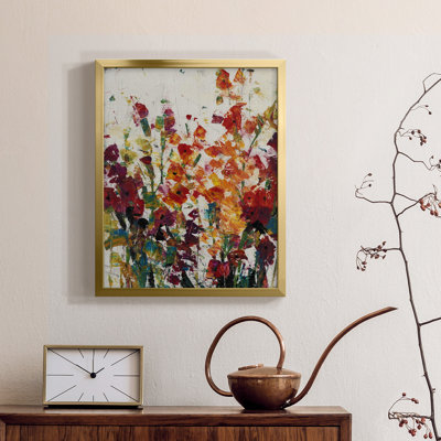 Fleurs sauvages II - Toile encadrée de qualité supérieure - prête à être accrochée