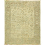 Prejean Wool Oriental Area Rug in Ivory/Gold