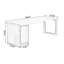 Bureau d'écriture rectangulaire en bois massif foncé noyer foncé-1223401121