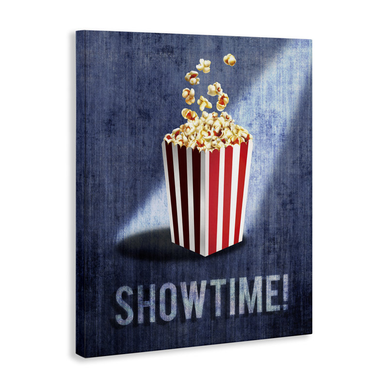 «Showtime Movie Night Popcorn», art mural par Susan Arnot, H 48 po x l 36 po
