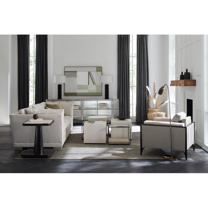 White Faux Shagreen Square Coffee Table with Wood Base
