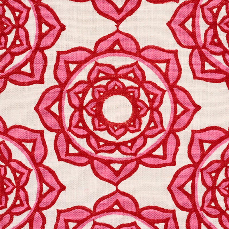 Tissu Schumacher x Molly Mahon rose, Rose