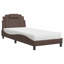 VidaXL Lit Viana avec matelas brun 90 x 200 cm-1969481778-1969481768
