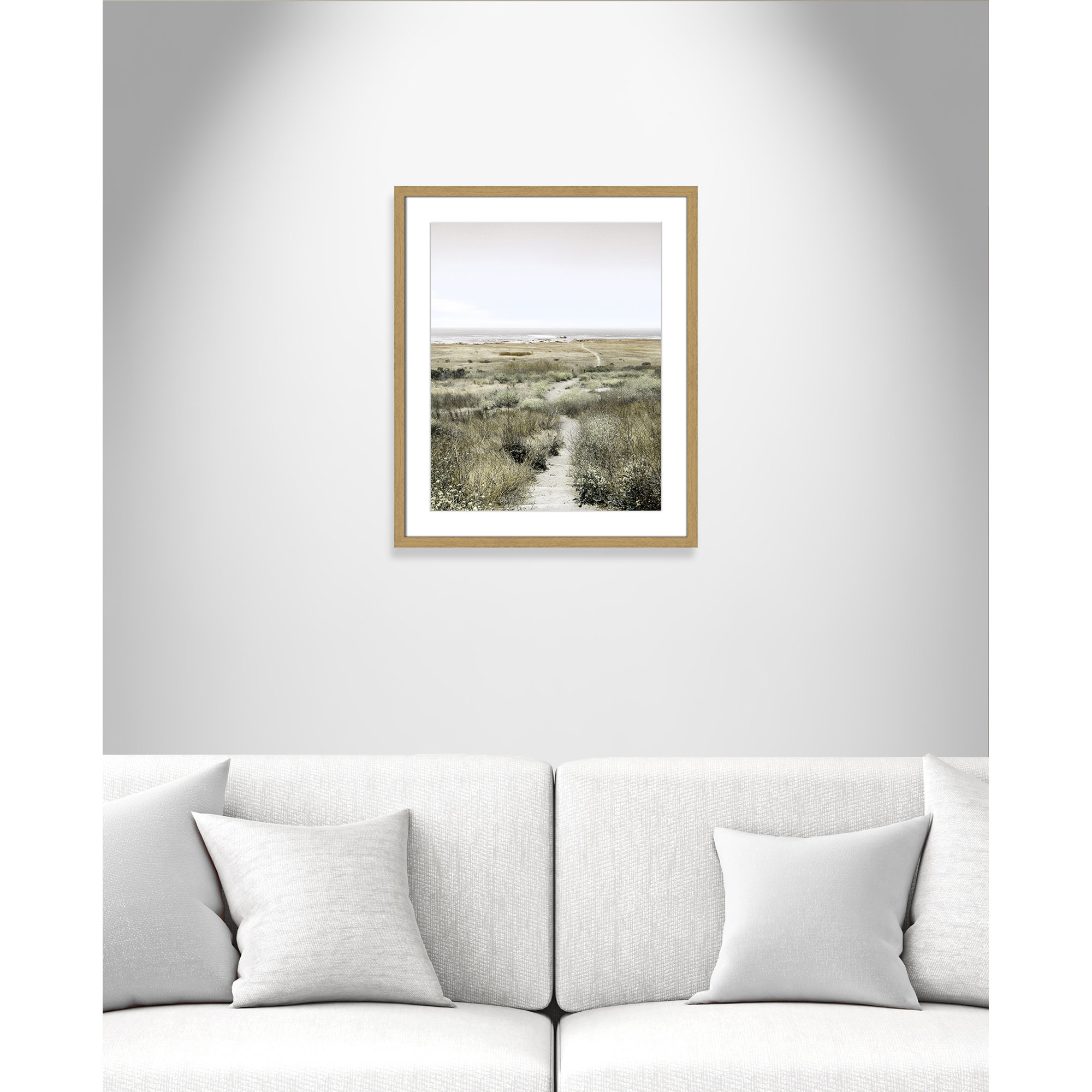 Footpath to Paradise by Danita Delimont - Picture Frame Photograph, 21.5 W x 25.5 H x 0.75 D, Natural Wood Grain