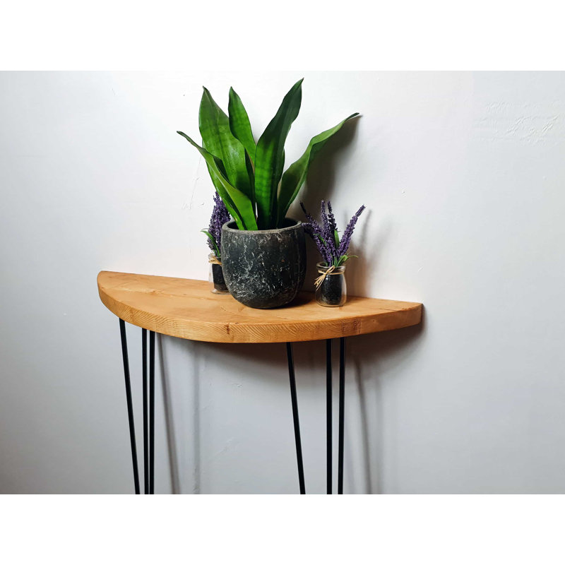 Marcial Solid Wood Top Console Table, 75cm H x 80cm W x 20cm D