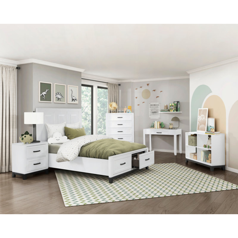 Bookcase, White, (6 Shelves) 34"H x 40"W x 15"D,