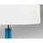 Rovigo 28" Teal and Black Fused Glass Table Lamp