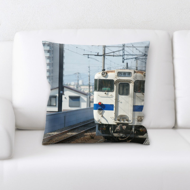 Train Experience Throw Pillow