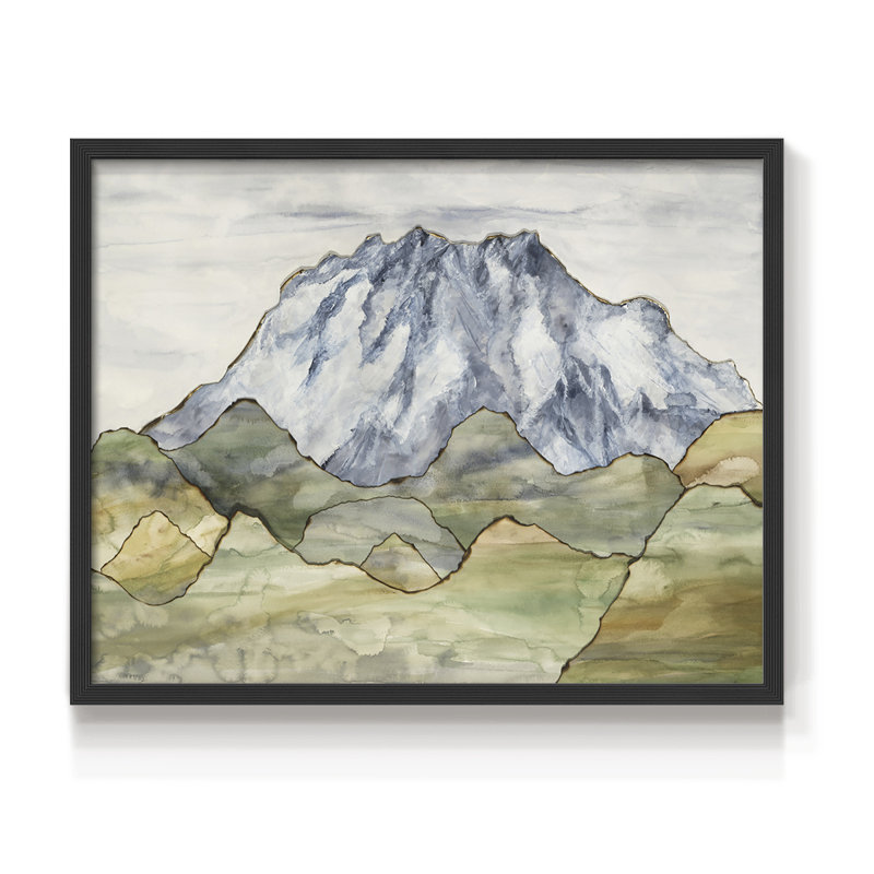 Mother of Waters -Framed Print - Restickable, H 22 po x l 28 po, Noir, noir, noir, noir