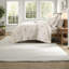 Ensemble de literie, courtepointe 100% coton, grand blanc sauge botanique