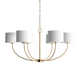 Tanyel 6 Light Metal Dimmable Chandelier