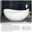 Baignoire de trempage autoportante 63 po x 38 po