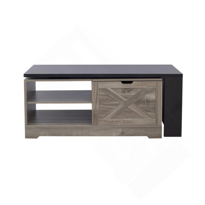Table basse à plateau relevable avec portes de grange U-Can