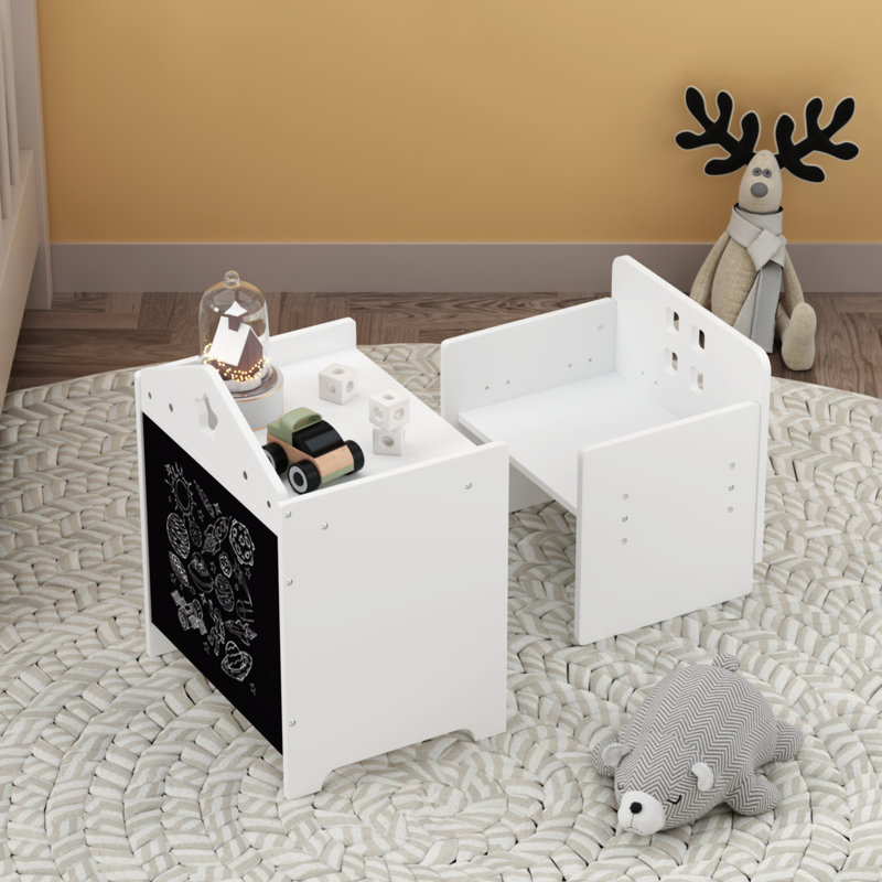 Ensemble de jeu de table et de chaises pour enfants, ensemble de table pour tout-petits en bois et de chaises pour enfants