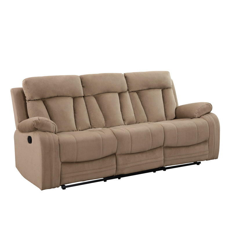 Transitionnel avec support lombaire, housse en tissu de microfibre, rembourrage en mousse de bois franc, 8 ressorts, base en acier inoxydable avec housse de support beige - cadre séché au four, ressort sinueux,