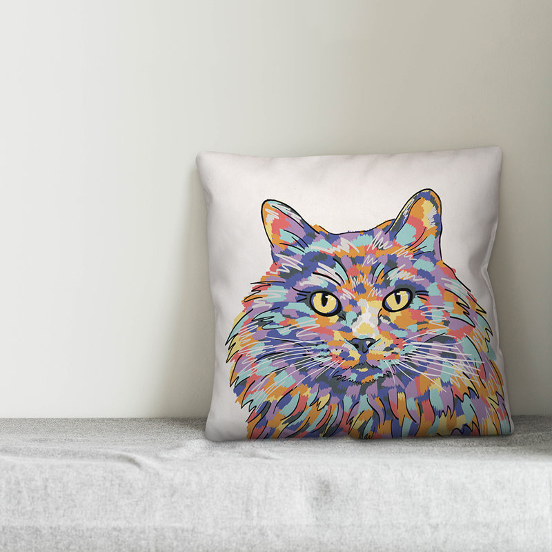 Throw Pillow, Polyester/Polyester blend, 18" x 18" 
