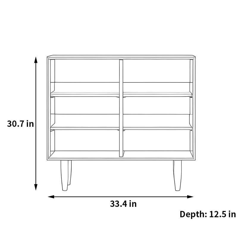 Kennemer, (3 tablettes) 30,7 po x l 33,4 po x P 12,5 po