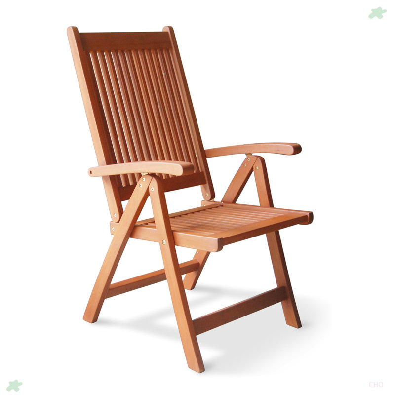 Fauteuil inclinable d'extérieur à 5 positions Malibu, Rouge