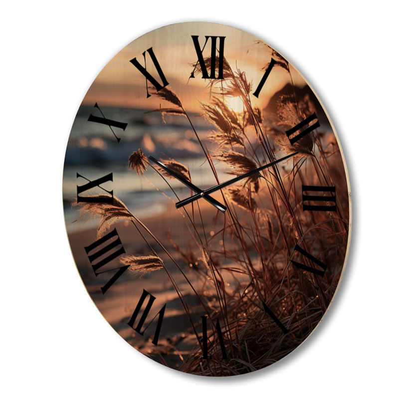 Horloge murale de plage Beach Breeze At Sunrise IV, Grand