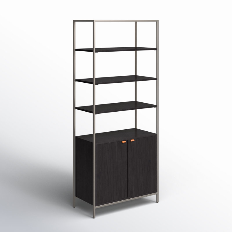 Trey Bookcase, Black Wash