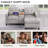 Kentrell 65'' Square Arms Loveseat W/ USB Ports & Storage-1240919393