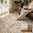 Soft Washable Non-Slip Vintage Floral Area Rug For Living Room And Bedroom In Warm Beige-1383025378-1382903332
