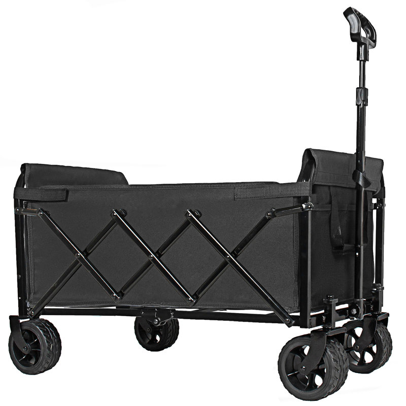 Chariot utilitaire extensible à deux couches, Black