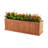 Barros Solid Cedar Rectangular Planter Box with Drainage Holes-2102627043-2088857656