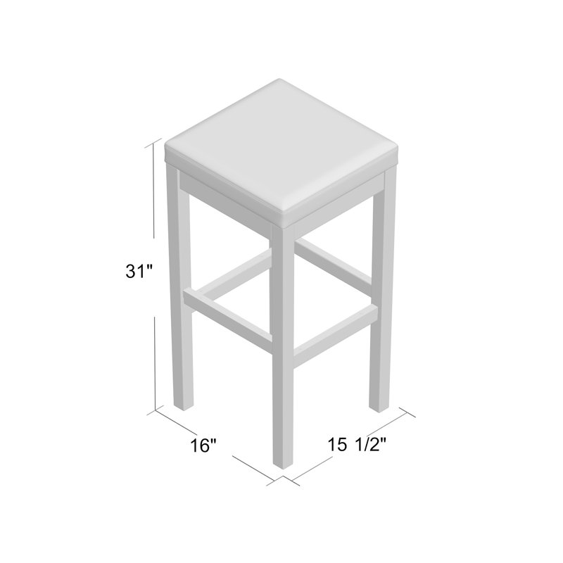 Tabouret de bar 31 po back