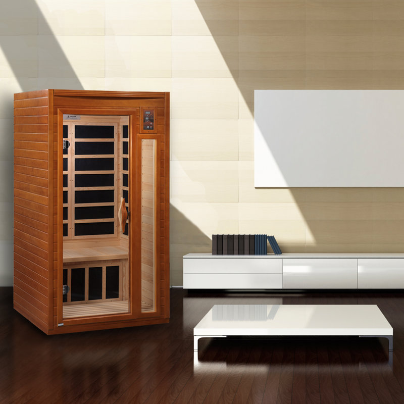 Barcelona Elite Hemlock Wood Infrared Sauna for 1-2 Persons