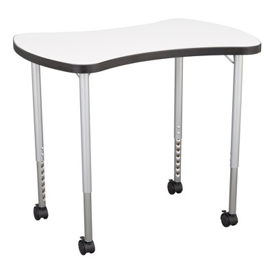 Structure Series Bow Tie 35" x 23" Adjustable Height Novelty Activity Table with Casters