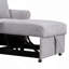 Canapé, fauteuil convertible en chenille avec dossier réglable, fauteuil 3 en 1 se transforme en lit, lit simple pour le salon
