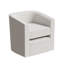 Fauteuil d'appoint blanc avec ensemble de fauteuils, fauteuil d'appoint de salon moderne, fauteuil simple, repose-pieds avec rangement, convient pour chambre / bureau / espace de lecture, blanc crème