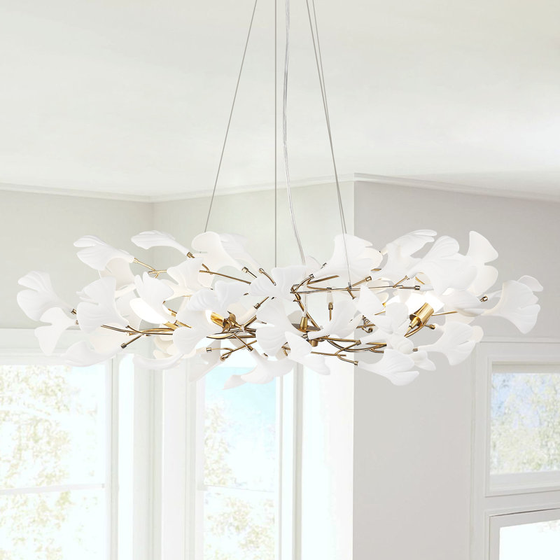 1 - Light Chandelier, 21" H x 31.5" W x 31.5" D