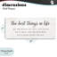 «Best Things In Life Uplifting», plaque murale par Natalie Carpentieri