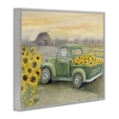 Giclée encadrée de tournesol sauvage, conception de Patti Bishop