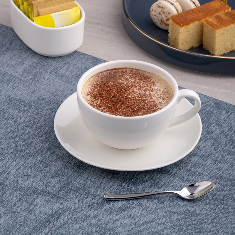 Premium Porcelain Cappuccino Cup | Ivory | 9.5oz | Microwave & Dishwasher Safe