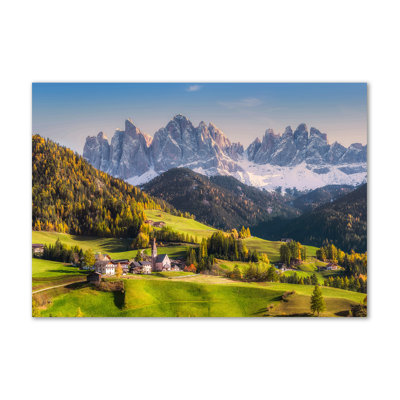 Panorama Of The Mountains - No Frame Print on Canvas