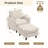 Brannen 35" Upholstered Single Accent Chair With Armrest And Moveable Ottoman Black Legs-1887487467
