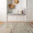 Textured Abstract Sandstone Beige Indoor High-Low Area Rug-1136085801