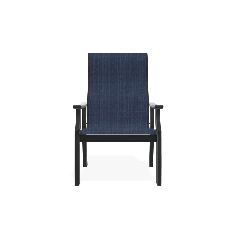 St. Catherine Polymer Outdoor Lounge Chair, Graphite, Destiny Steel