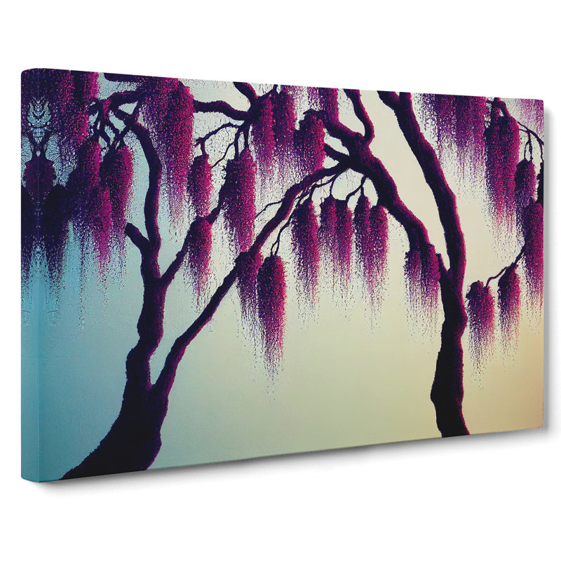 Dashing Weeping Willow Trees - Wrapped Canvas, 40cm H x 60cm W x 3cm D