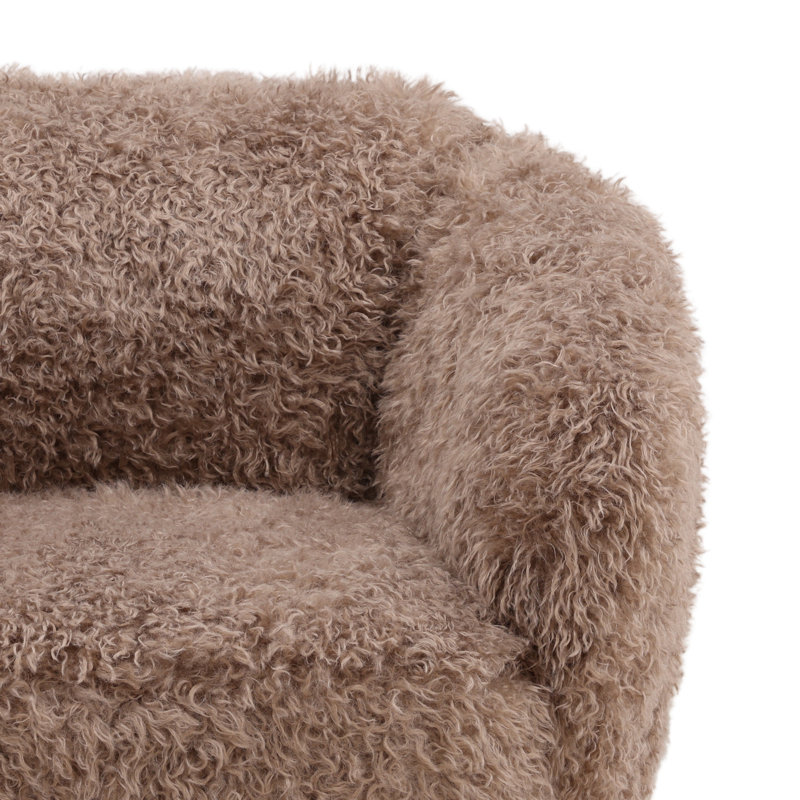 Chaise pivotante Mariam, Taupe
