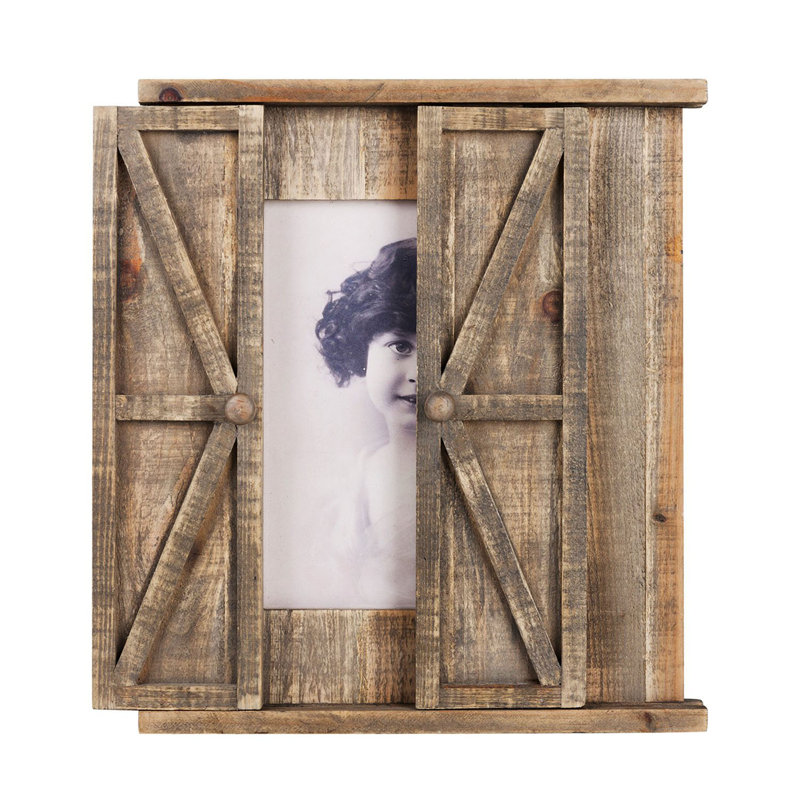 Akevia Brown Wood Matte Picture Frame
